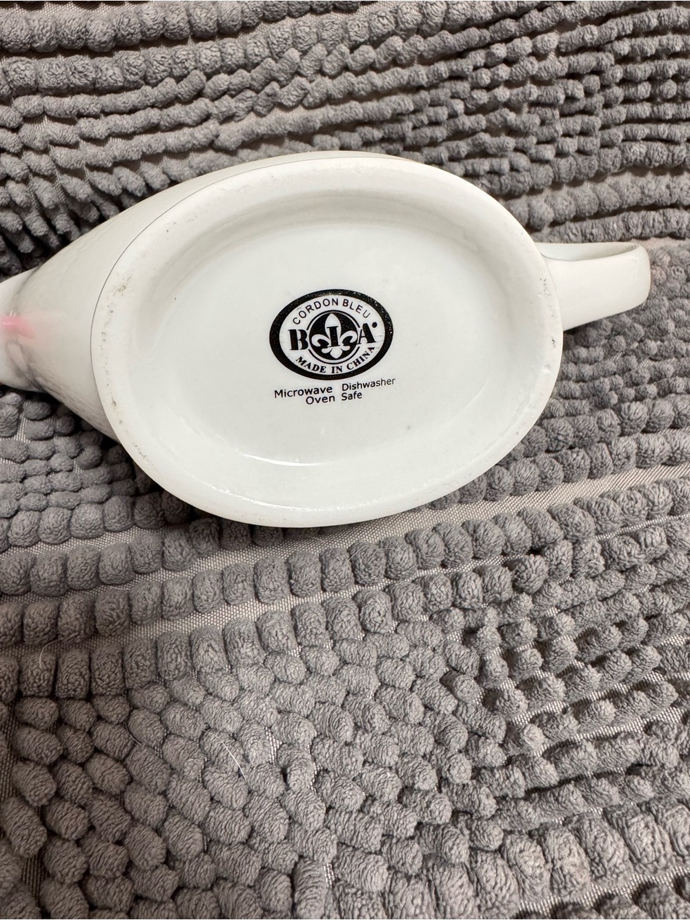 BIA Cordon Bleu White Ceramic Gravy Boat Classic Farmhouse Serveware - Picture 7 of 7